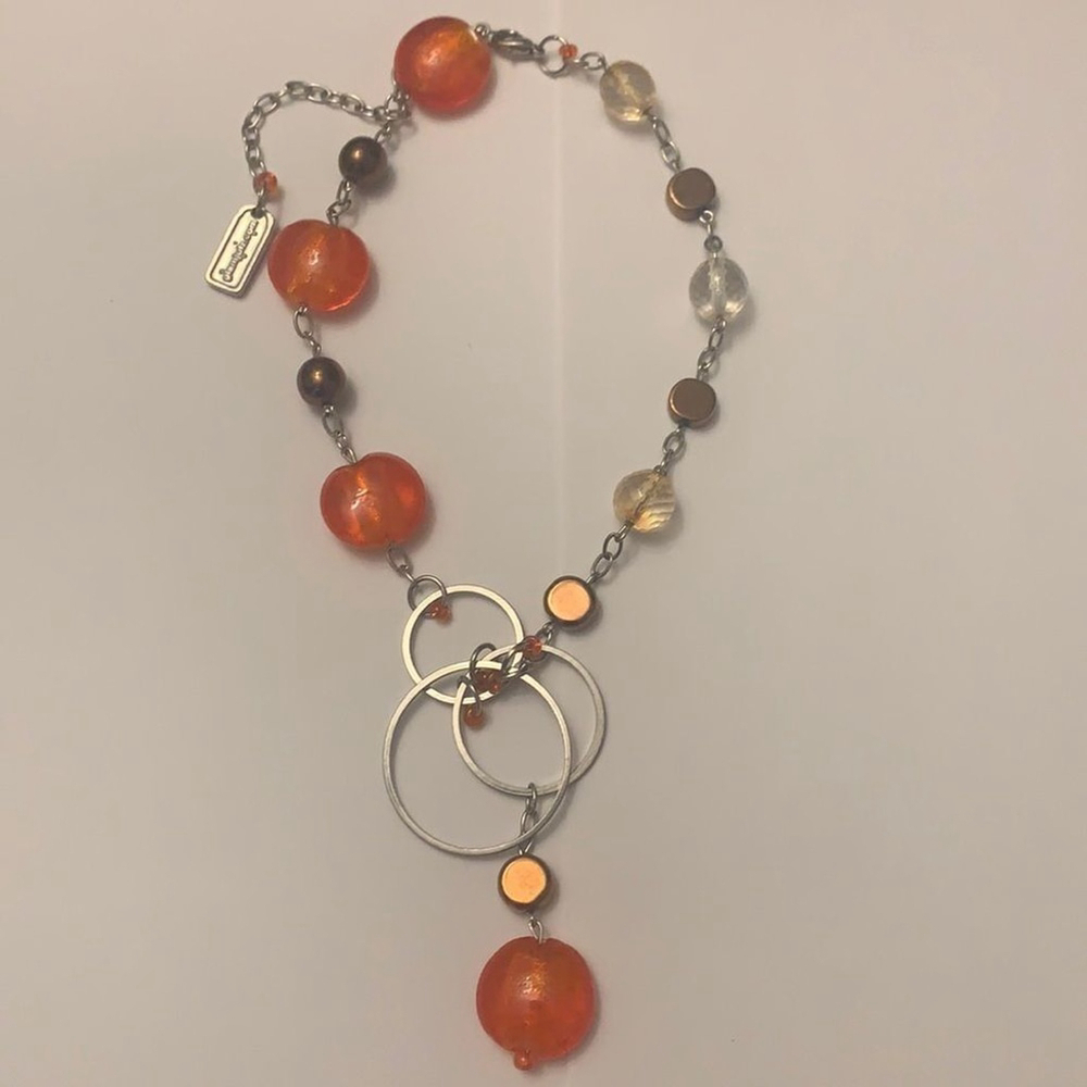 Glamjulz Crystal Beaded Necklace